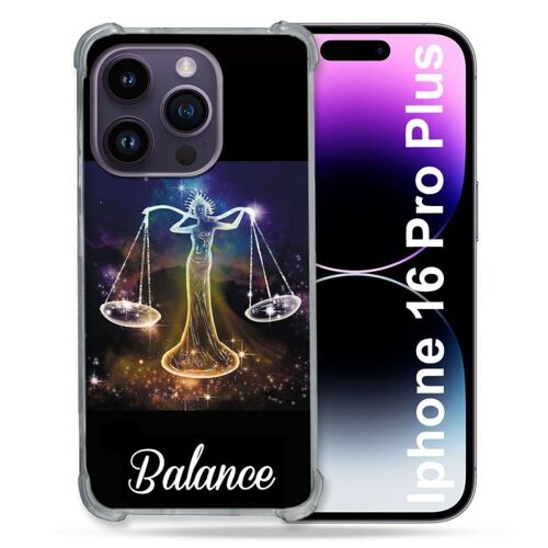 Coque Magnétique Compatible Magsafe Pour Iphone 16 Pro Plus Signe Zodiaque 2 Balance