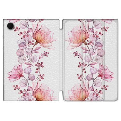 Housse Smart Cover Pour Samsung Galaxy Tab A9 Plus Fleur Coquelicot