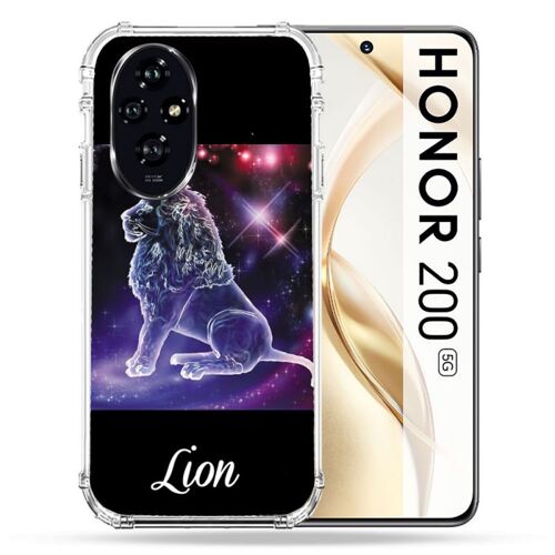 Coque Renforcée Pour Honor 200 5g Signe Zodiaque 2 Lion
