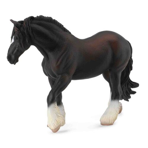 Figurine Cheval : Jument Shire Horse Noir