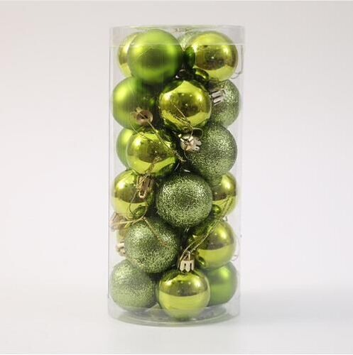 Boule de noël 3/4cm 24 pièces | Ornements multicolores pour arbre de noël, fournitures décoratives pour fête de noël, boule cadeau en plastique