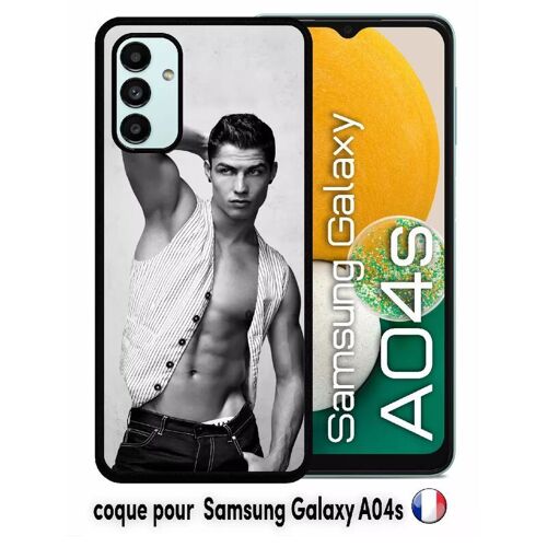 Coque samsung galaxy a04s - cr7 cristiano ronaldo body beau gosse - silicone - noir