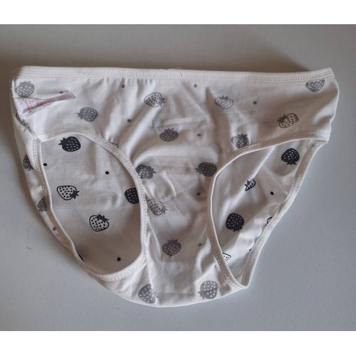 Slip Femme Blanc Taille S Coton