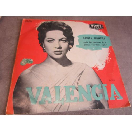 25 Cm De Sarita Montiel Canta Las Canciones De La Pelicula El Ultimo Cuple Bof Film Valencia Ref Decca 128004