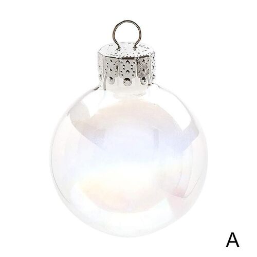Boule De Perles En Verre Transparennte De 6cm, 1 Pièce, Boule Suspendue Pour Décoration De Noël, Ornements Pour Arbre De Noël, Pour La Maison