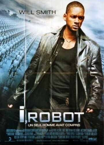 I Robot - Affiche Originale De Cinéma - Format 120x160 Cm - Un Film De Alex Proyas Avec Will Smith, Bridget Moynahan, Bruce Greenwood, Chi Mcbride - Année 2003