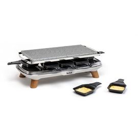 TEFAL Appareil à raclette + pierrade, 8 personnes, Pierre naturelle PR620D12