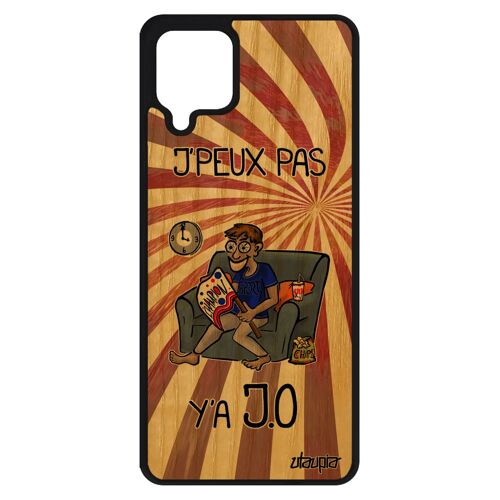 Coque A12 Bois Naturel Silicone J'peux Pas Y'a Jo Portable Jpeux Rouge Sport Personnalisé Drole Athletisme Je Bumper Samsung Galaxy