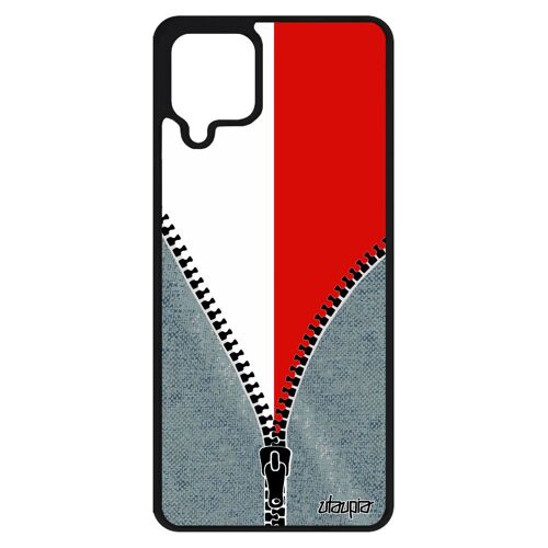 Coque Samsung A12 Silicone Drapeau Pologne Polonais Coupe D'europe Coupe Du Monde Basket Caoutchouc Foot Jeans Made In France Galaxy
