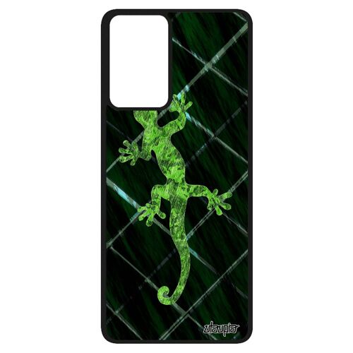 Coque Pour Galaxy A52 En Silicone Salamandre Peinture Anphibien Animaux Noir Image Vert Dessin Souple Homme Telephone Lezard Samsung
