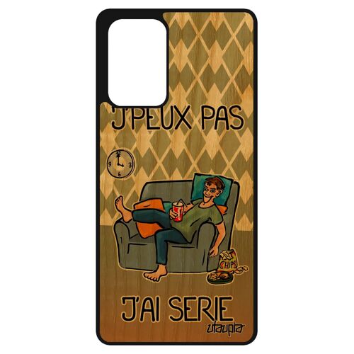 Coque Silicone J'peux Pas J'ai Série Pour Galaxy A72 Bois Humour Vert Telephone Drole Dessin Animé Antichoc Humoristique Je Samsung