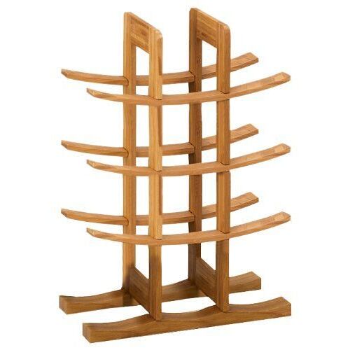 Zeller 13580 Range-bouteilles Bambou 29 x 16 x 42 cm Import Grande Bretagne