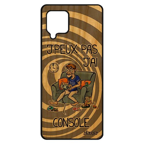 Coque En Bois A42 Silicone J'peux Pas J'ai Console Design Bd Geek Je Gamer Play Portable Texte Jpeux Drole Comique De Samsung Galaxy