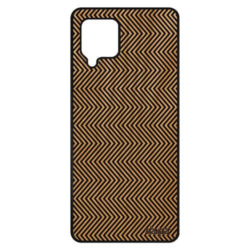 Coque Illusion D'optique Pour Samsung A42 Bois Silicone Effet Motif Telephone Noir Hallucination Homme Triangle Bleu Housse Galaxy