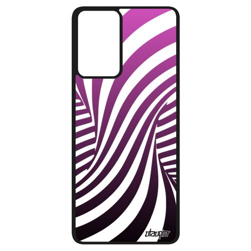 Coque Pour Samsung Galaxy A52 Silicone Illusion D'optique Graphique Rose Telephone 3d Tornade Magique Noir Housse Mobile Dégradé De