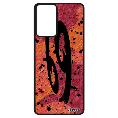 Coque Pour Galaxy A52s Silicone Signe Du Zodiaque Cancer Pas Cher Astrologique Personnalisé Calligraphie Tache D'encre Rouge Samsung