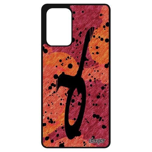 Coque Galaxy A72 Silicone Signe Du Zodiaque Taureau Astrologique Horoscope Dessin Tache D'encre Calligraphie Fille Univers Samsung