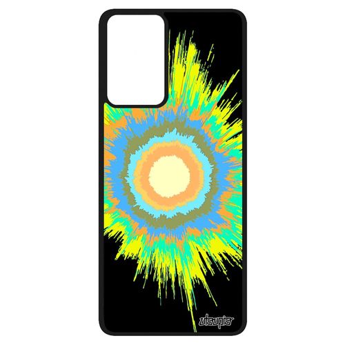 Coque Pour Samsung Galaxy A52 Silicone Explosion Coloré Espace Soleil Motif Texture Etui Design Galaxie Jaune Modern 4g Unique De