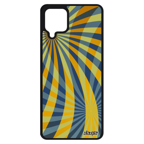 Coque En Silicone Pour Samsung A12 Illusion D'optique Moderne Motif Design Texture Smartphone De Protection Dessin Geometrie Galaxy