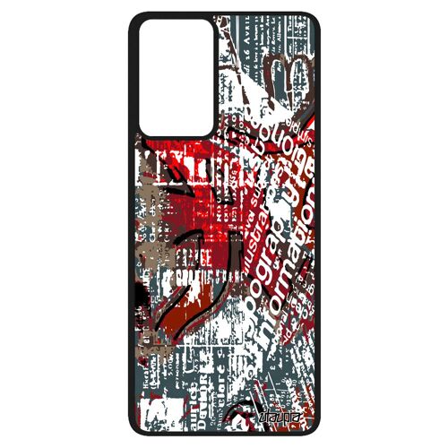 Coque Samsung A52 En Silicone Street Art Antichoc Design Portable Motif Texture Coloré Ecriture Marron Peinture Graffiti Tag Galaxy