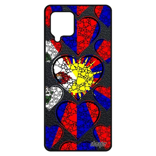 Coque Pour Samsung Galaxy A42 En Silicone Drapeau Tibet Tibetain De Protection I Love Asie 4g Coeur Bouddha Design Telephone Zen