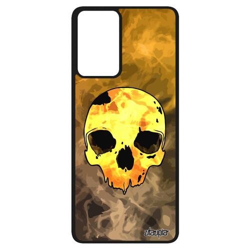 Coque Tete De Mort Pour Galaxy A52s Silicone Rock Horreur Personnalisé Original Biker Fumee De Protection Pirate Squelette Samsung
