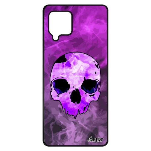 Coque Galaxy A42 En Silicone Tete De Mort Halloween Crane Vintage Enfer Metal Sm-A426b/Ds Telephone Os Hardrock Feu Portable Samsung
