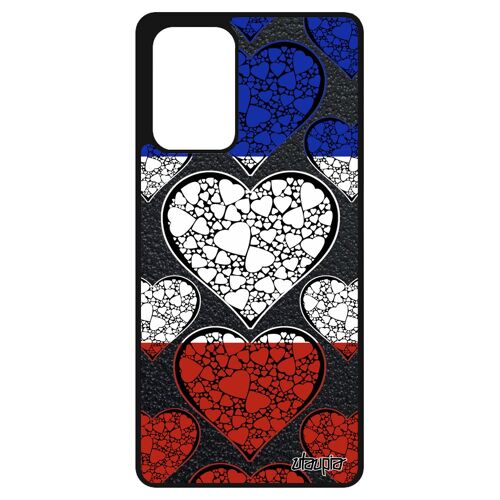Coque A72 Silicone Drapeau France Français Rugby Case I Love Tricolore Smartphone Motif Football Coupe D'europe Coeur Samsung Galaxy