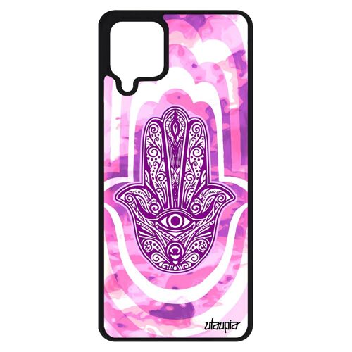 Coque A12 silicone main de fatma rigide telephone fille antichoc etui alu rose fatima souple berbere talisman symbole Samsung galaxy