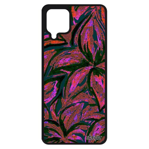 Coque Pour Samsung A12 En Silicone Fleurs Rose Peinture Portable Coloré Motif Nature Mobile Antichoc Texture Floral Cover Galaxy