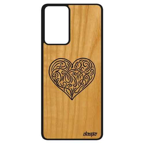 Coque A52s Bois Silicone CUr Etui Gothique Graphique Portable Solide Amour Fantaisie Frêne Telephone Personnalisé De Samsung Galaxy