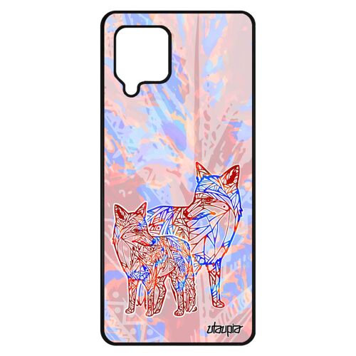 Coque Pour Galaxy A42 Silicone Renard Azteque Roux Ethnique Personnalisé Portable Multicolore Animaux Roublard Plume Femme Samsung