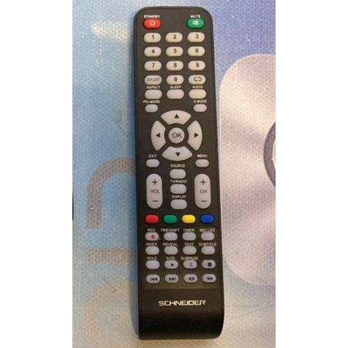 Télécommande Schneider originale pour TV télévision R-003 MK53D02 2013.07.19X TEL:36860718 MK-53D