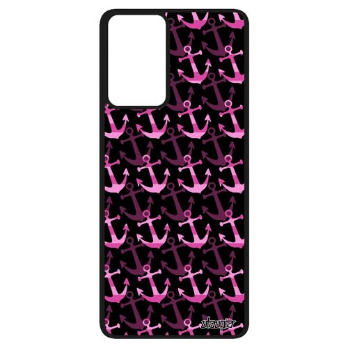 Coque Rigide Pour Samsung Galaxy A52 Silicone Ancre Tendance Marinière Fille Etui Vacances Graphique Jolie Imprimé Telephone Unique