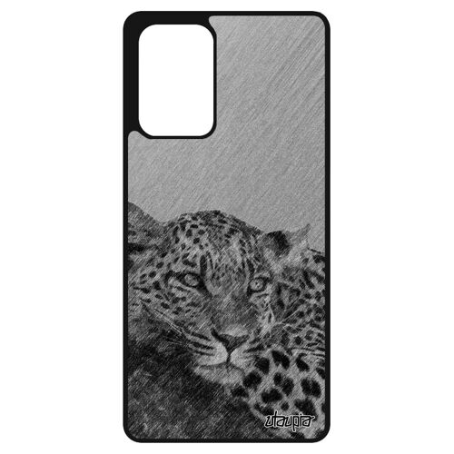 Coque Galaxy A72 En Silicone Leopard Guepard Jaguar Personnalisé Design Afrique De Protection Felin Predateur Sauvage Dessin Samsung