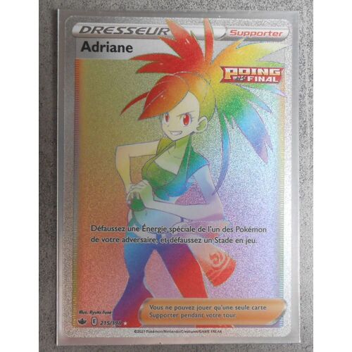 Carte Pokemon Adriane Fa Rainbow 215/198 - Eb6 - Règne De Glace - Vf
