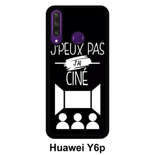 Coque huawei y6p - j peux pas j ai cin 2 - silicone - noir