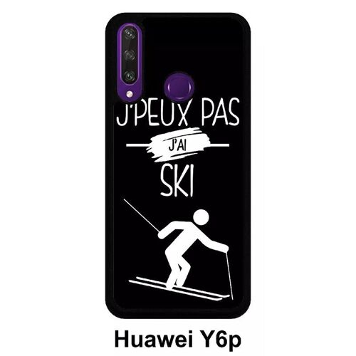 Coque Huawei Y6p - J Peux Pas J Ai Ski 2 - Silicone - Noir