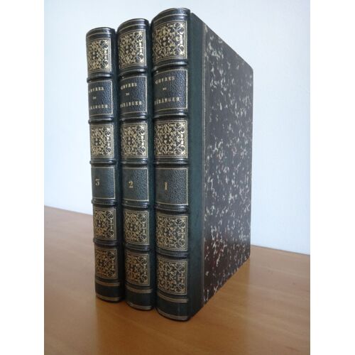 Oeuvres Complètes De Beranger Illustrées Par Granville (3 Volumes)
