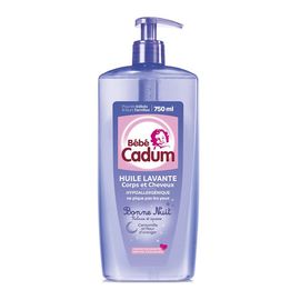 Huile Lavante Corps Et Cheveux Bébé Cadum Bonne Nuit 750ml 