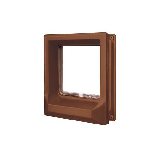 Chatière Porte Bois Magnétique 4 Positions Marron