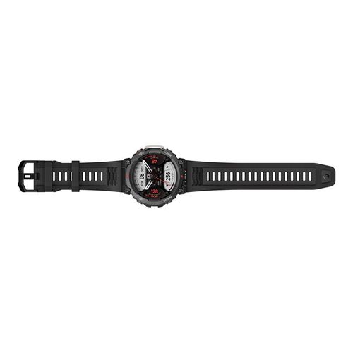 Amazfit T-Rex 2 - Noir de braise - montre intelligente avec bracelet - silicone - noir de braise - taille du poignet : 140-205 mm - affichage 1.39" - Bluetooth - 66.5 g