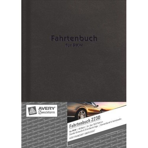 \"Avery Zweckform Formularbuch \"\"Hardcover\"\" - Fahrtenbuch , A5\"