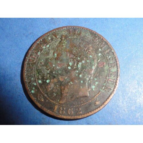 Napoléon Iii Tête Laurée 5 Cmes 1862 A