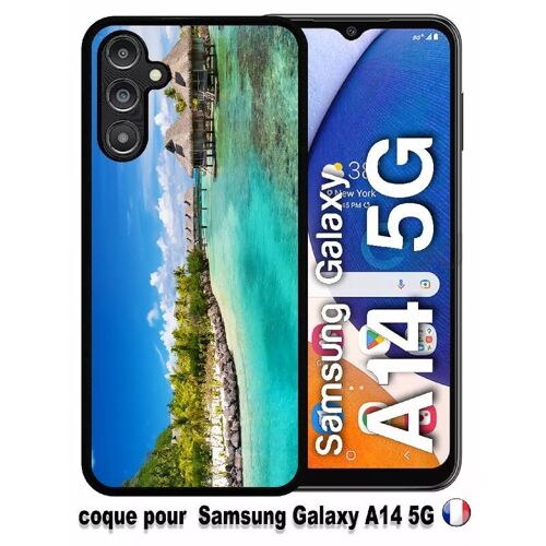 Coque Samsung Galaxy A14 5g Cadre Paradisiaque Cases Sur Piloties