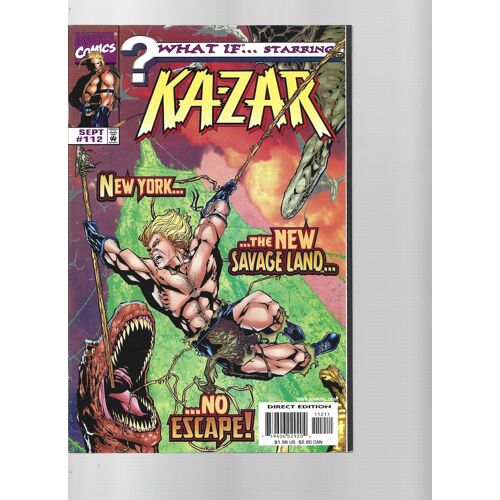 [ Comic Book V.O. ] What If ? ( Volume 2 ) # 112 ( September 1998 ) : " What If ... Starring Ka-Zar : Brave Old World "