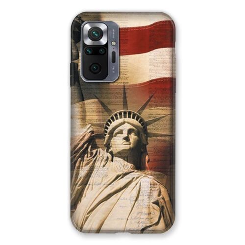 Coque Renforcée Pour Xiaomi Redmi Note 10 Pro 5G Amerique USA Statue liberté