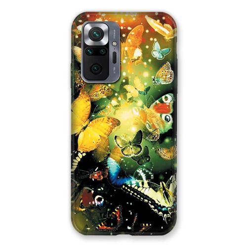 Coque Renforcée Pour Xiaomi Redmi Note 10 Pro 5G Papillon Jaune