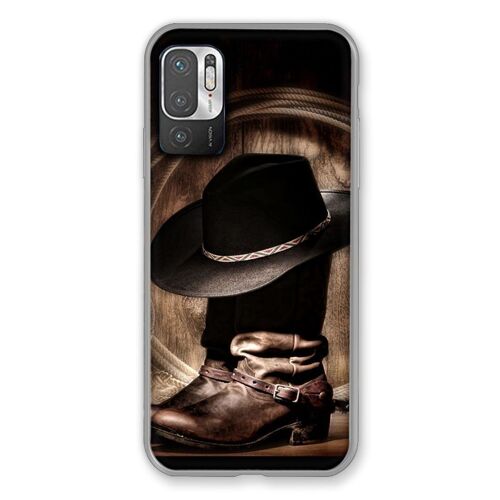Coque Renforcée Pour Xiaomi Redmi Note 10 5G Cow Boy Chapeau