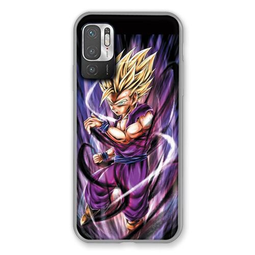 Coque Renforcée Pour Xiaomi Redmi Note 10 5G Manga Dragon Ball Sangohan Violet